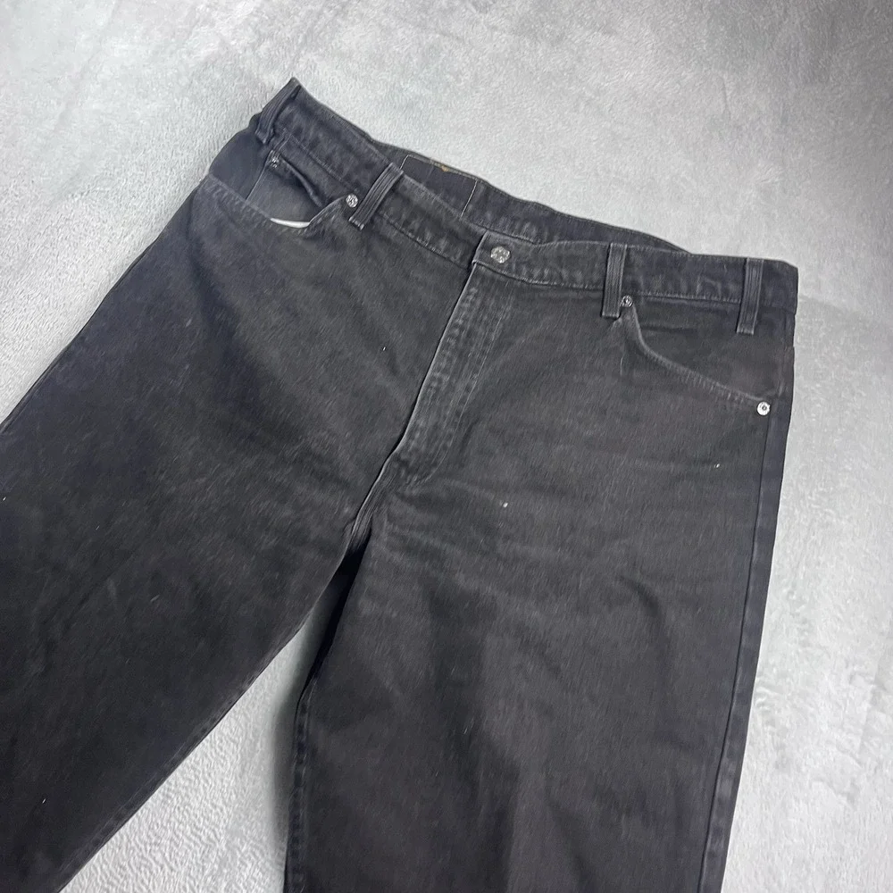 Vtg 96' Levis 550 USA Made 40x30 Mens Jeans Black Denim Relaxed Taper Orange Tab
